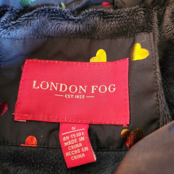 London Fog Girls Hearts Mid Weight Jacket Size 5 - Picture 3 of 12